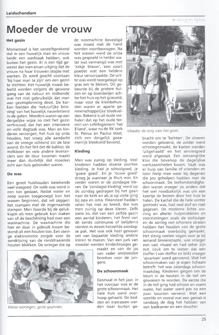 Leidschendam in vroegere tijden - moeder de vrouw